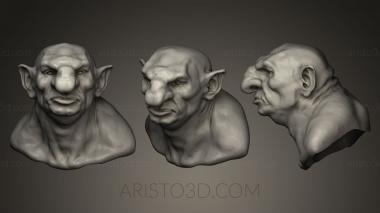 Busts of heroes and monsters (BUSTH_0312) 3D model for CNC machine